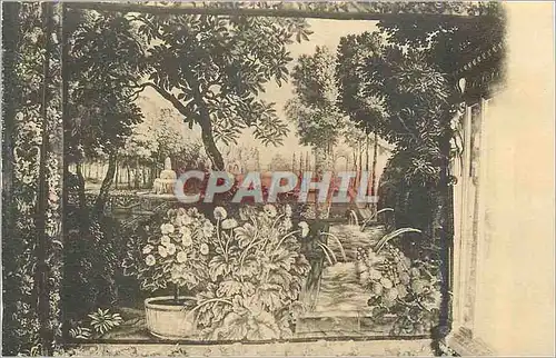 Cartes postales Le Chateau de Keriolet Tapisserie de la Salle a Manger (XVIIe Siecle) Vue du Parc