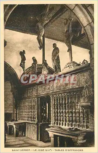 Cartes postales Saint Herbot Le Jube (XVIe) Tables d'Offrandes