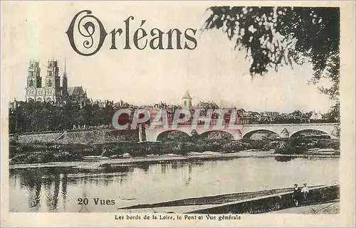 Cartes postales Orleans Vues Les Bords de la Loire Le Pont et Vue Generale