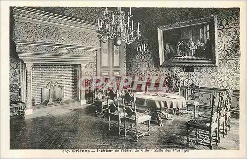 Cartes postales Orleans Interieur de L'Hotel de Ville Salle des Marlages