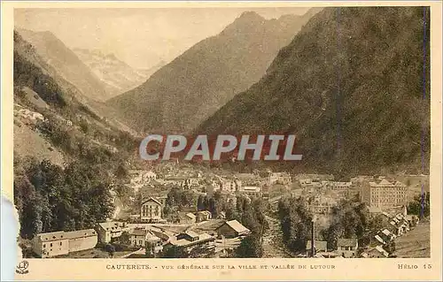 Cartes postales Cauterets Vue Generale sur la Ville et Vallee de Lutour