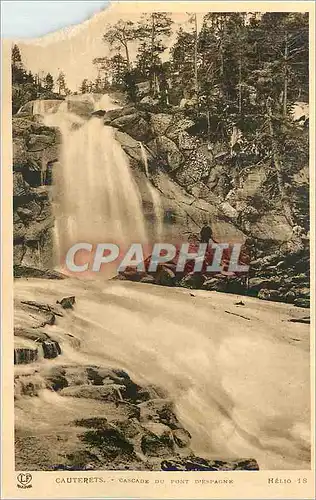 Ansichtskarte AK Cauterets Cascade du Pont D'Espagne