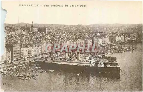 Cartes postales Marseille Vue Generale du Vieux Port Bateau