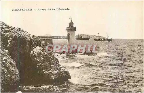 Ansichtskarte AK Marseille Phare de la Desirade