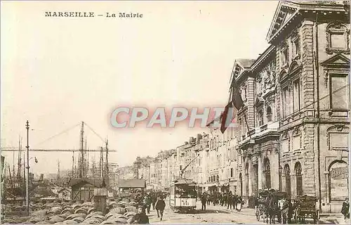 Cartes postales Marseille La Mairie Tramway