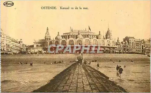 Cartes postales Ostende Kursaal vu de la Mer