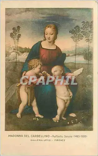 Ansichtskarte AK Galleria Uffizi Firenze Madonna Del Cardellino Raffaello Sanzio (1483 1520)