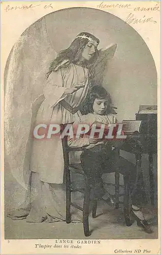 Cartes postales L'Ange Gardin T'Inspire dans les Etudes Piano