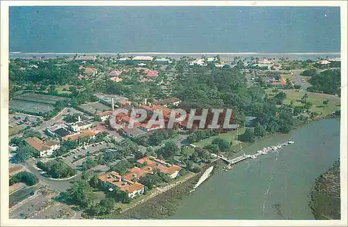Cartes postales moderne Gloister Hotel Sea Island Georgia Aerial Expansee of the West end ot the Island