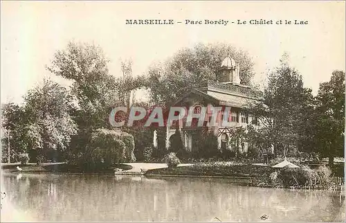 Cartes postales Marseille Parc Borely Le Chalet et le Lac