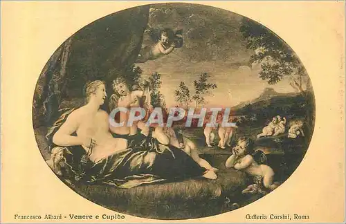 Cartes postales Galleria Corsini Roma Francesco Albani Venere e Cupido