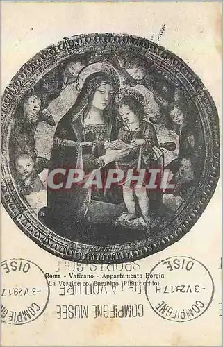 Cartes postales Roma Vaticano Appartemento Borgia Vergine Col Bambino