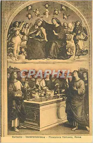 Cartes postales Roma Pinacoteca Vaticana Raffaello Incoronazione