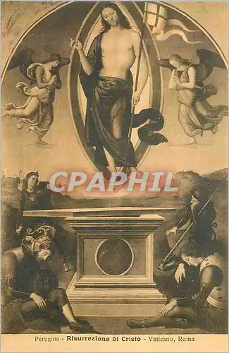 Cartes postales Roma Vaticano Perugino Risurrezione di Cristo