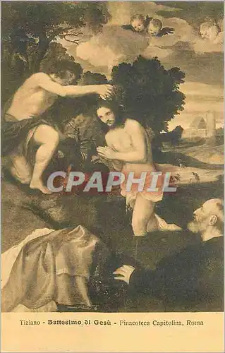 Ansichtskarte AK Roma Pinacoteca Capitolina Tiziano Battesimo di Gesu