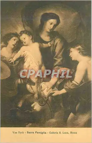 Cartes postales Roma Galleria S Luca Van Dyck Sacra Famiglia
