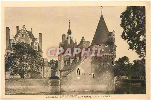Cartes postales Chateau du Moulin (XVe Siecle) L et C Cote Est