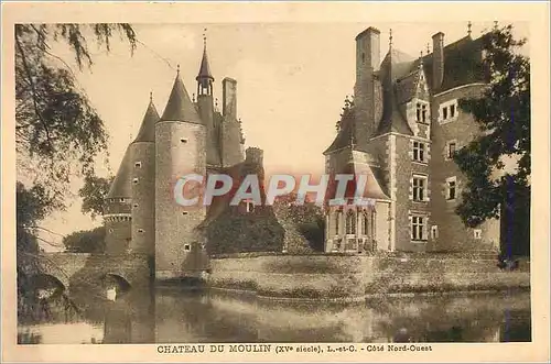 Cartes postales Chateau du Moulin (XVe Siecle) L et C Cote Nord Ouest