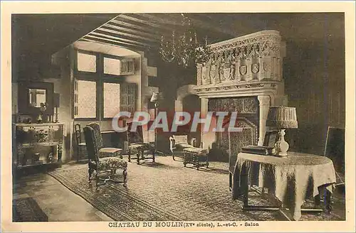 Cartes postales Chateau du Moulin (XVe Siecle) L et C Salon