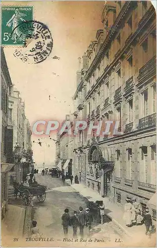 Cartes postales Trouville Hotel et Rue de Paris
