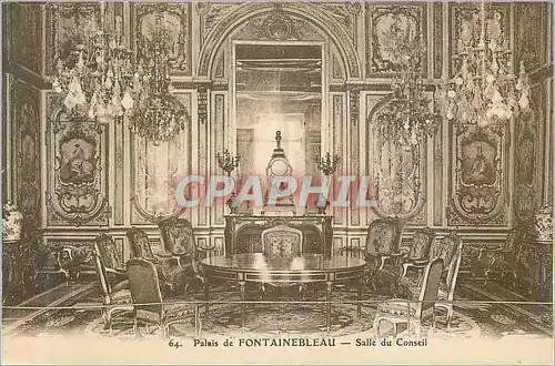 Cartes postales Palais de Fontainebleau Salle du Conseil