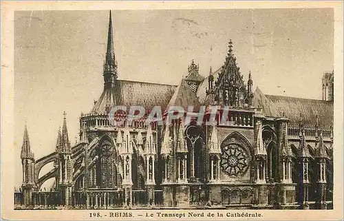 Ansichtskarte AK Reims Le Transept Nord de la Cathedrale