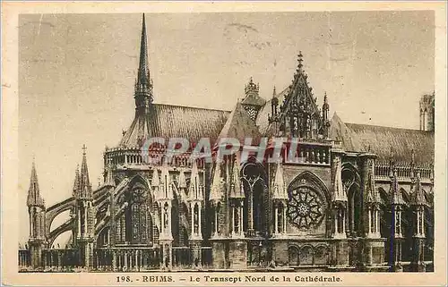 Cartes postales Reims Le Transept Nord de la Cathedrale