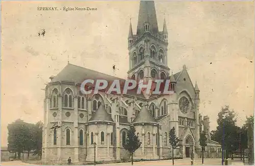 Ansichtskarte AK Epernay Eglise Notre Dame