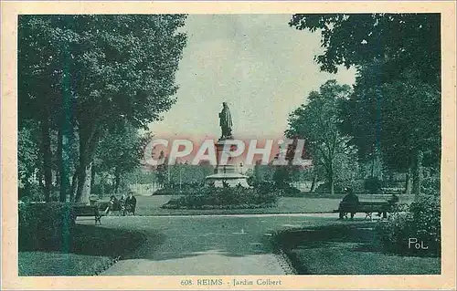 Cartes postales Reims Jardin Colbert