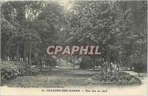 Ansichtskarte AK Chalons sur Marne Une Vue du Jard