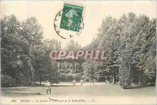 Cartes postales Reims Le Jardin et le Klosque de la Patte d'Oie