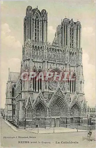 Cartes postales Reims (Avant La Guerre) La Cathedrale