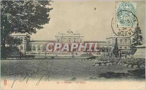 Cartes postales Reims La Gare