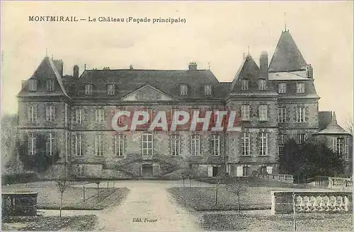 Cartes postales Montmirail Le Chateau (Facade Principale)