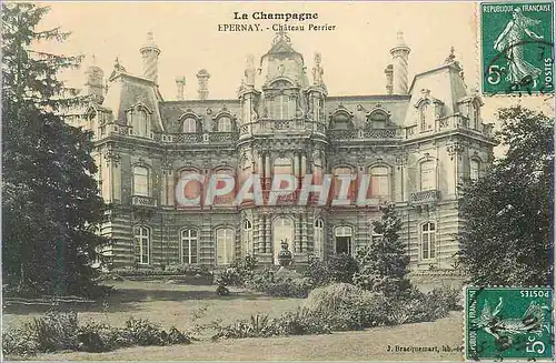 Cartes postales La Champagne Epernay Chateau Pirrier