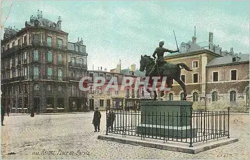 Ansichtskarte AK Reims Place au Parvis