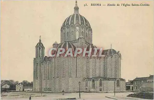 Ansichtskarte AK Reims Abside de l'Eglise Saint Clotilde