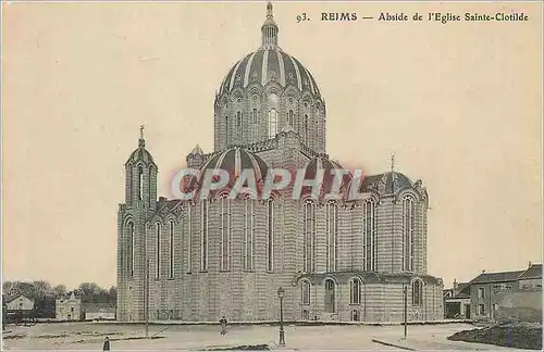 Cartes postales Reims Abside de l'Eglise Saint Clotilde