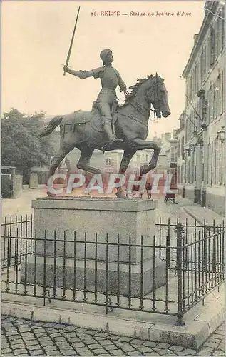 Cartes postales Reims Statue de Jeanne d'Arc