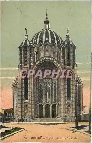 Cartes postales Reims Eglise Saint Clotilde
