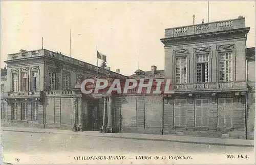 Cartes postales Chalons sur Marne L'Hotel de la Prefecture