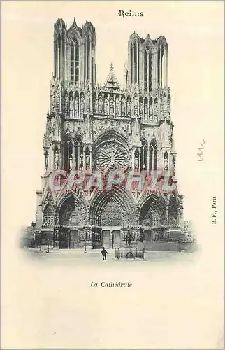 Cartes postales Reims La Cathedrale