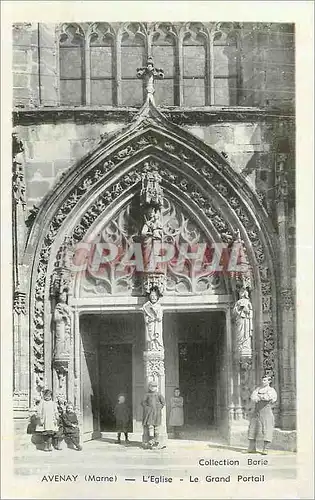 Cartes postales moderne Avenay (Marne) L'Eglise Le Grand Portail