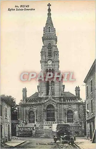 Cartes postales Reims Eglise Saint Genevieve