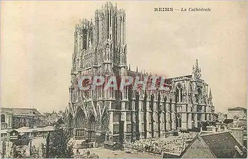 Cartes postales Reims La Cathedrale
