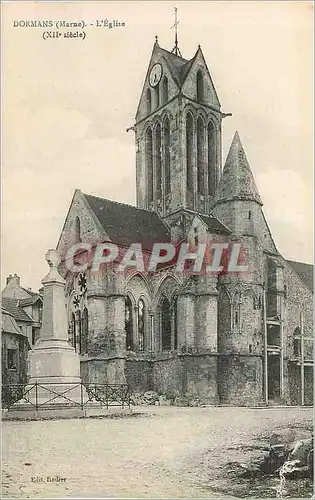 Ansichtskarte AK Dormans (Marne) L'Eglise (XIIe Siecle)