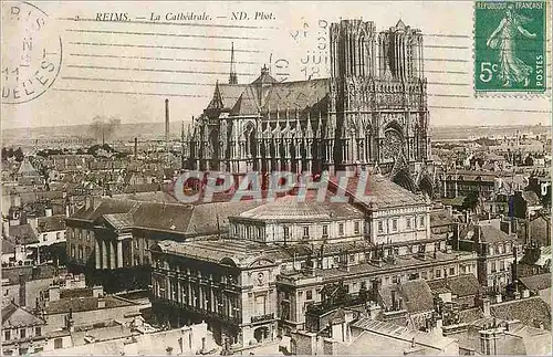 Cartes postales Reims La Cathedrale