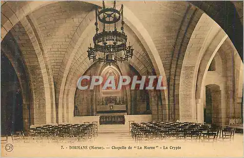 Ansichtskarte AK Dormans (Marne) Chapelle de la Marne La Crypte