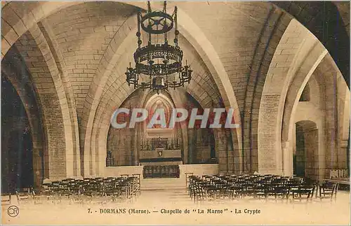 Cartes postales Dormans (Marne) Chapelle de la Marne La Crypte