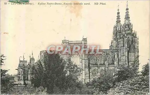 Cartes postales L'Epine (Marne) Eglise Notre Dame Facade Laterale Nord